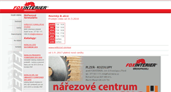 Desktop Screenshot of foxinterier.cz