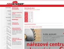 Tablet Screenshot of foxinterier.cz